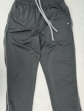 Xersion Dark Gray Joggers with Light Gray Drawcord and Side Stripe